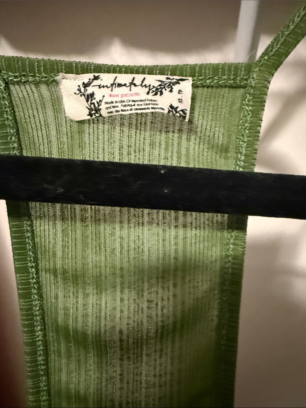 Women's Olive Green Racerback Tank Top by - Picture 2 of 3
